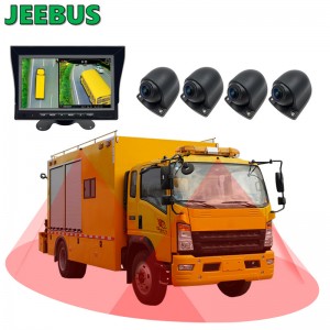 Hệ thống giám sát camera xung quanh 3D 360 độ Birds Eye View cho bãi đậu xe tải